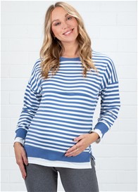 Lait & Co - Alodie Nursing Sweater in Blue Stripes