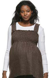 Juliet Dream - Lurex Shirred Tweed Maternity Tube Top