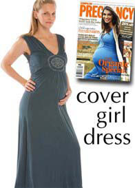 Juliet Dream - Paris Maternity Maxi Dress - on the COVER of Cosmo Pregnancy - 3 colours