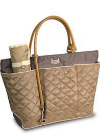 Dante Beatrix - Baby Beatrix Tote in Grey/Khaki