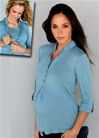 Mayreau - Cuff Sleeve Nursing Henley * ON SALE *