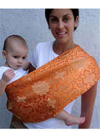 Pippalily - Luxe Burnt Orange Peony Baby Carrier -ON SALE