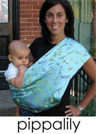 Pippalily - Luxe Ice Blue Dragonfly Baby Carrier - ON SALE