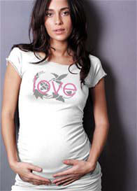 LAB40 - Dance Maternity Tee in Love Hummingbird design  ** ON SALE