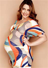 Momzee - Short Sleeve Dolman Maternity Top in Summer Breeze Print 