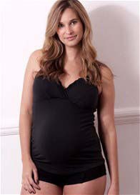 QueenBee - Netalia Nursing/Maternity Cami in Black