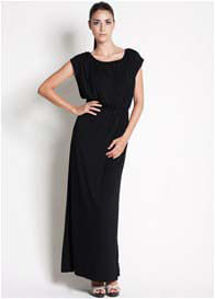 Dote - Noir Maxi Nursing/Maternity Dress in Black * HOT *