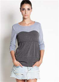Dote - Long Sleeved Heather Nursing Top