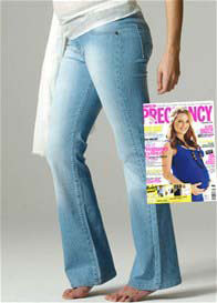 Seraphine - Pale Wash Maternity Jeans