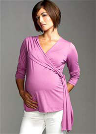 Maternal America - Estella Wrap Maternity Top - 2 colours! * ON SALE *