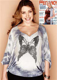 LIL Designs - Tie-dye Butterfly Princess Maternity Top