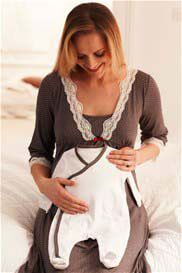 Amoralia - Maternity Nightdress & Babygrow Set