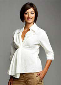 Maternal America - Twisted Front Maternity Blouse - 2 colours