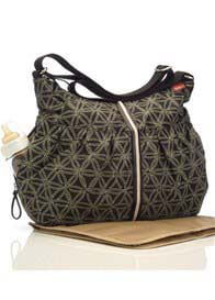 Babymel - Amanda Twist Nappy Bag in Black