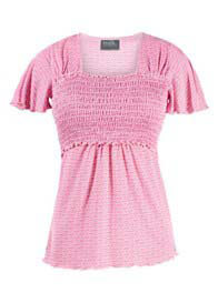 Milk - Smocked Babydoll Nursing Top