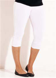 Trimester™ - 3/4 White Maternity Leggings