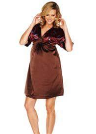 Everly Grey - Cynthia Evening Dress in Chocolate - ON SALE