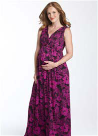 Maternal America - Jersey Maxi Maternity Dress - 3 colours
