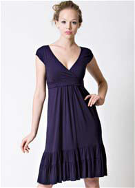 Dote - 9th Street Nursing/Maternity Dress in Navy