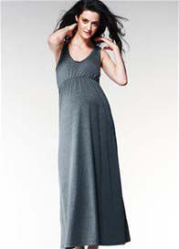 SOON - Anouk Maxi Maternity Dress in Charcoal * ON SALE *