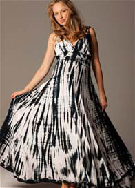 Fillyboo - Tie-Dye Maxi Goddess Dress in Licorice