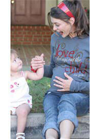 2 Chix - Love Brings Out the Child in You Hoodie