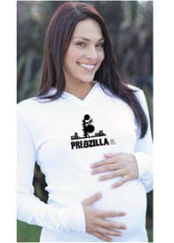 2 Chix - Pregzilla Hoodie - White