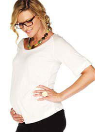 Trimester - Achieve Button Scoop Maternity Top