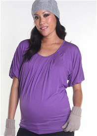 Milky Way - Wendy Banded Nursing/Maternity Tunic in Violet