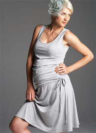Fillyboo - My Friend Drawstring Tunic - light grey marle