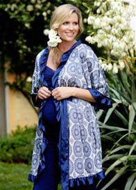 Cake Lingerie - Blue Berry Torte Pregnancy Robe