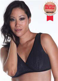 QueenBee® - Petra Nursing / Sleep Bra in Black