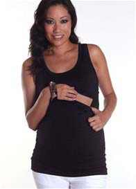 Quack Nursingwear - Jett Tank Top in Black Sparkle - ON SALE