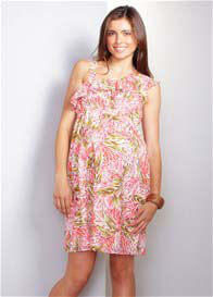Maternal America - Asymmetric Ruffle Dress - ON SALE