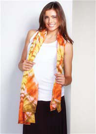 Maternal America - Orange Tie Dye Nursing Scarf