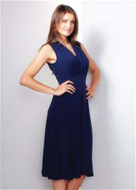 Maternal America - Sleeveless Tummy Tuck Nursing Dress