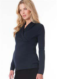 Seraphine - Blair Cable Knit Crossover Nursing Jumper