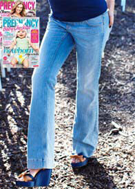 Queen mum - Pale Wash Bootleg Jeans - ON SALE