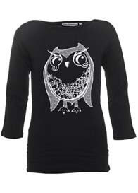 MamaFeelsGood - Black Owl Nursing Tee
