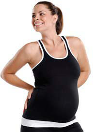 Via Prive - Tiger Lily Fitness Tank in Black