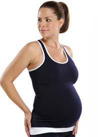 Via Prive - Tiger Lily Fitness Tank in Navy