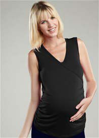 Maternal America - Wrap Ruched Nursing Top - ON SALE