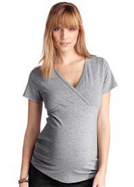 Esprit - Short Sleeve Crossover Wrap Tee