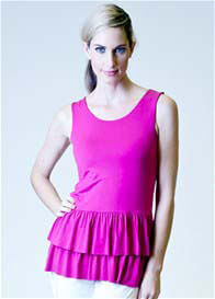 Milky Way - Donna Tiered Peplum Nursing Top