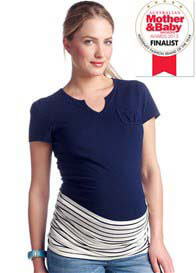 Esprit - Navy Striped Belly Band