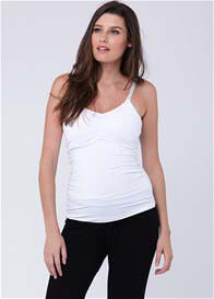 Ripe Maternity - Breastfeeding Tank in White