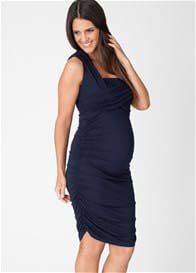 Ripe Maternity - Harper Nursing Dress in Ink Blue