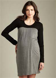 Maternal America - Long Sleeve Baby Doll Nursing Dress