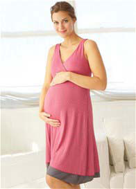 Belabumbum - Reversible Nursing Dress in Coral