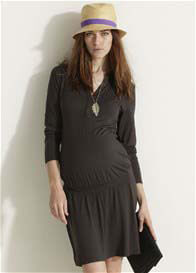 Esprit - Henley Dress in Coffee